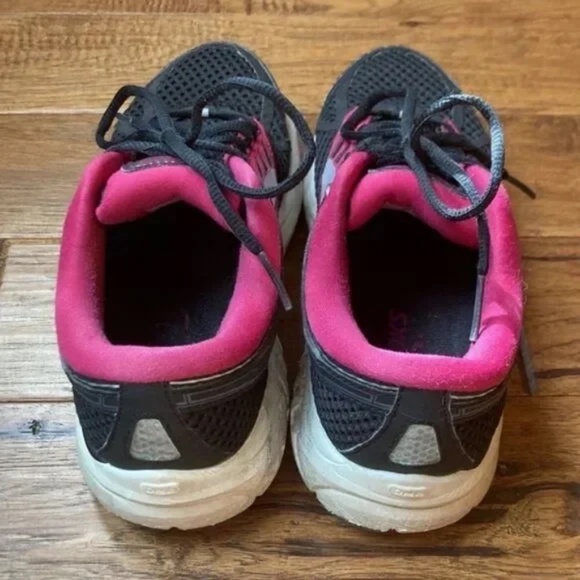 Brooks Addiction 13 Road Running Shoes Supportive Comfort Black Pink Size 8.5 - Picture 10 of 12